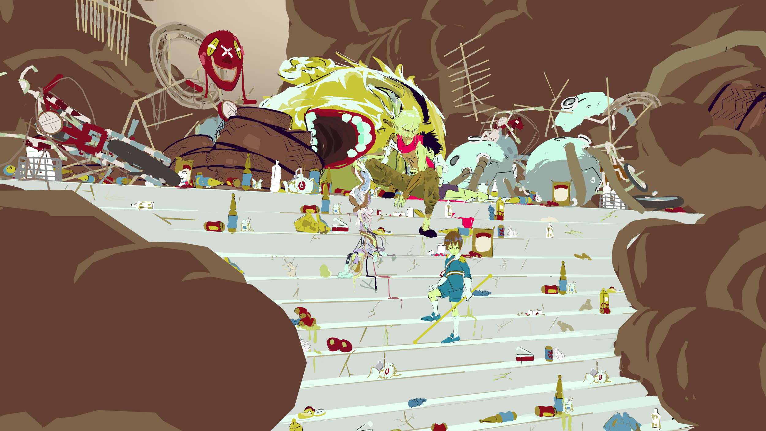 Micah404’s  Neo-Hanuka  (2018) on display in the Museum of Other Realities.  Illustrated in Tilt Brush .